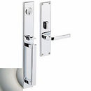 Baldwin 6976056LENT Minneapolis Left Hand Single Cylinder Entry Mortise Lock Trim Lifetime Satin Nickel Finish - Left Hand - NA