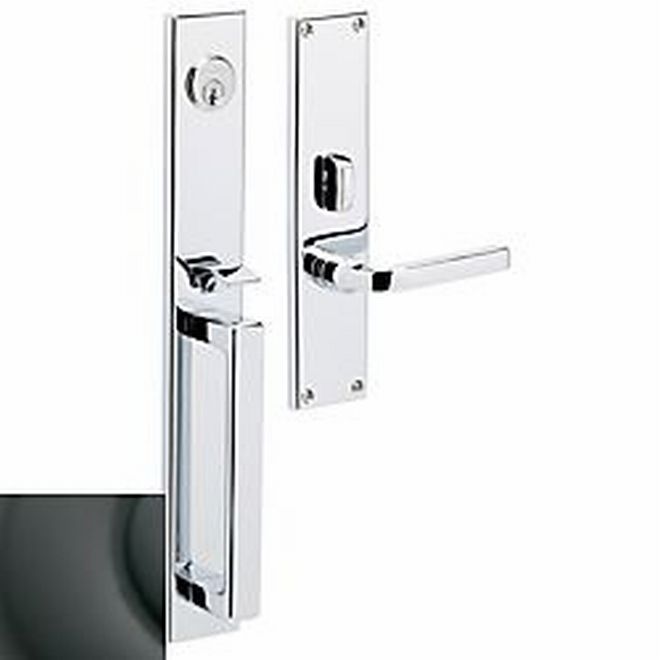 Baldwin 6976102LDBL Minneapolis Left Hand Double Cylinder Entry Mortise Lock Trim Oil Rubbed Bronze Finish - Left Hand - NA