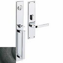 Baldwin 6976402LENT Minneapolis Left Hand Single Cylinder Entry Mortise Lock Trim Distressed Oil Rubbed Bronze Finish - Left Hand - NA