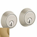 Baldwin 8011033 Contemporary 1-5/8" Double Cylinder Deadbolt Vintage Brass Finish - Vintage Brass - NA