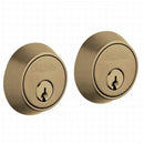 Baldwin 8011050 Contemporary 1-5/8" Double Cylinder Deadbolt Antique Brass Finish - Antique Brass - NA
