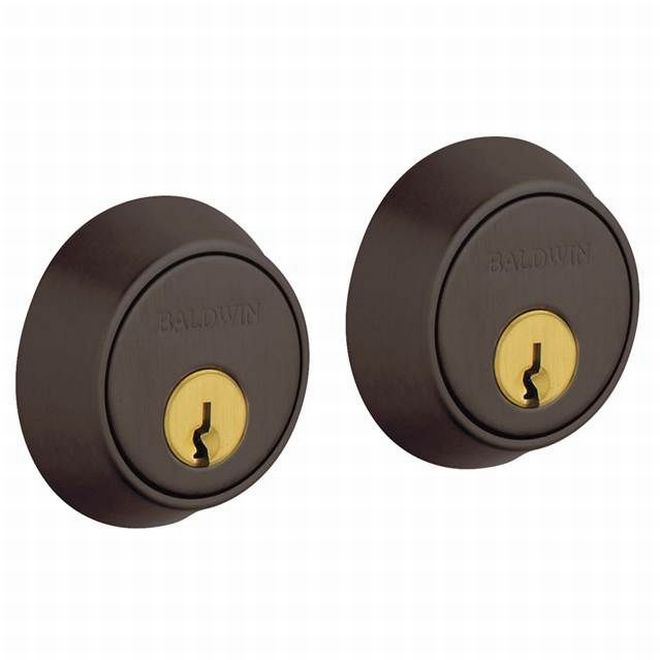 Baldwin 8011112 Contemporary 1-5/8" Double Cylinder Deadbolt Venetian Bronze Finish - NA - NA