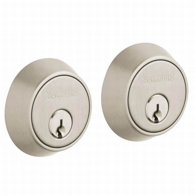 Baldwin 8011150 Contemporary 1-5/8" Double Cylinder Deadbolt Satin Nickel Finish - NA - NA