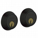 Baldwin 8011190 Contemporary 1-5/8" Double Cylinder Deadbolt Flat Satin Black Finish - Satin Black - NA
