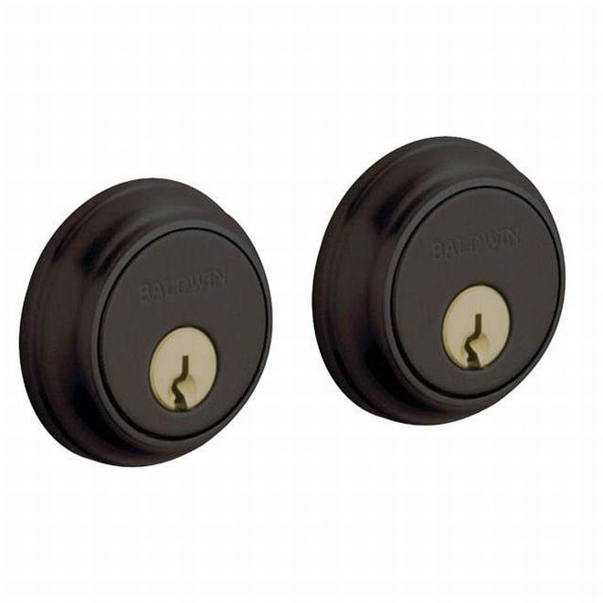 Baldwin 8021102 Traditional 1-5/8" Double Cylinder Deadbolt Oil Rubbed Bronze Finish - NA - NA