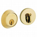 Baldwin 8041031 Contemporary 1-5/8" Single Cylinder Deadbolt Unlacquered Brass Finish - Unlacquered Brass - NA