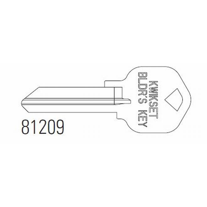 Kwikset 81209 Kwikset Builders Key Blank