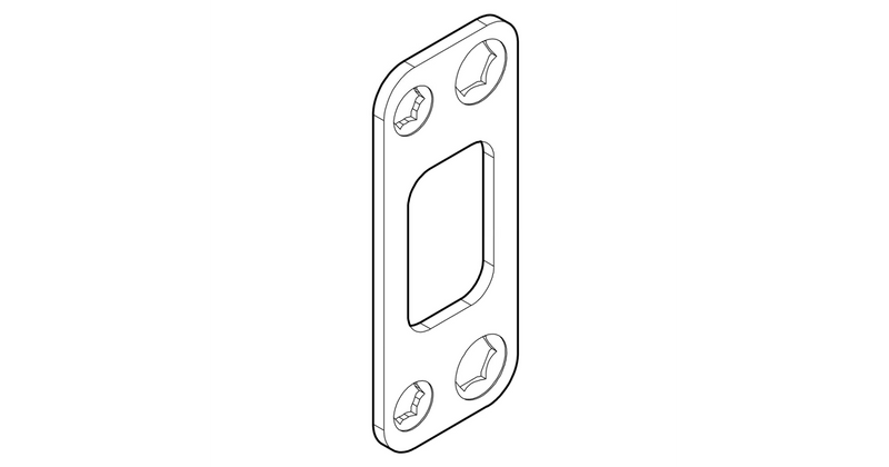Kwikset 820050 Round Corner Deadbolt Strike