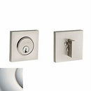 Baldwin 8220055 Contemporary Square Single Cylinder Deadbolt Lifetime Bright Nickel Finish - NA - NA