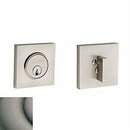 Baldwin 8220151 Contemporary Square Single Cylinder Deadbolt Antique Nickel Finish - Antique Nickel - NA