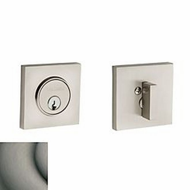 Baldwin 8220151 Contemporary Square Single Cylinder Deadbolt Antique Nickel Finish - NA - NA