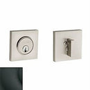 Baldwin 8220190 Contemporary Square Single Cylinder Deadbolt Satin Black Finish - NA - NA