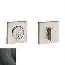 Baldwin 8220402 Contemporary Square Single Cylinder Deadbolt Distressed Oil Rubbed Bronze Finish - Distressed Oil Rubbed Bronze - NA