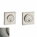 Baldwin 8221151 Contemporary Square Double Cylinder Deadbolt Antique Nickel Finish - Antique Nickel - NA