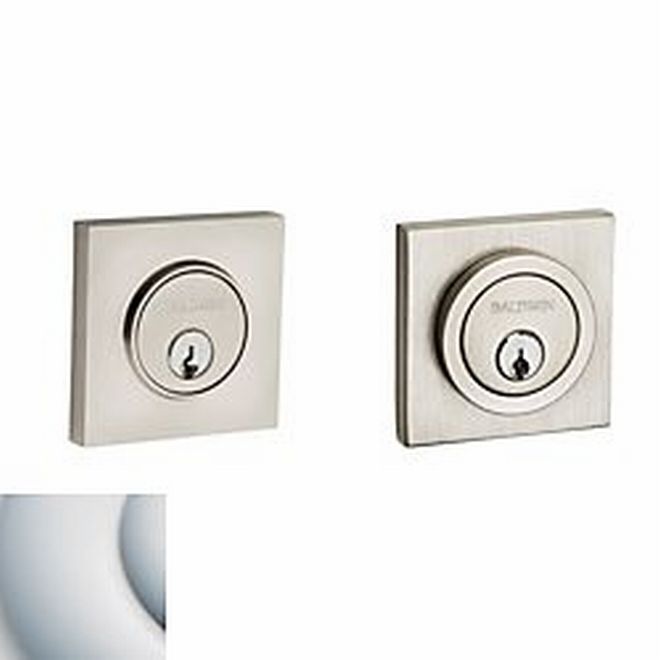 Baldwin 8221264 Contemporary Square Double Cylinder Deadbolt Satin Chrome Finish - Satin Chrome - NA