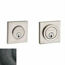 Baldwin 8221402 Contemporary Square Double Cylinder Deadbolt Distressed Oil Rubbed Bronze Finish - Distressed Oil Rubbed Bronze - NA