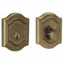 Baldwin 8237050 Bethpage Single Cylinder Deadbolt Antique Brass Finish - Antique Brass - NA