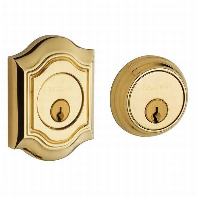 Baldwin 8238003 Bethpage Double Cylinder Deadbolt Lifetime Brass Finish - Lifetime Brass - NA