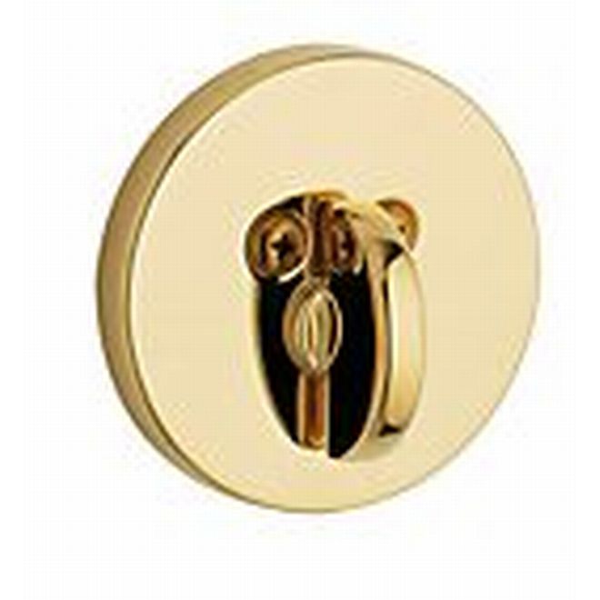 Baldwin 8241003PAT Contemporary 2-1/8" Patio Deadbolt Lifetime Brass Finish - Lifetime Brass - NA
