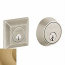 Baldwin 8255033 Cody Squared Double Cylinder Deadbolt Vintage Brass Finish - Vintage Brass - NA