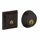 Baldwin 8255402 Cody Squared Double Cylinder Deadbolt Distressed Oil Rubbed Bronze Finish - Distressed Oil Rubbed Bronze - NA