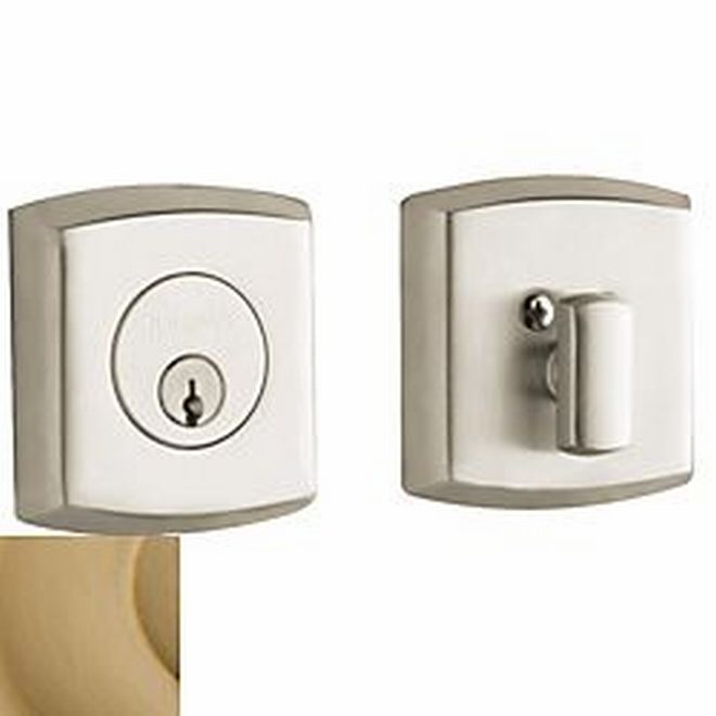 Baldwin 8285033 Soho Single Cylinder Deadbolt Vintage Brass Finish - NA - NA