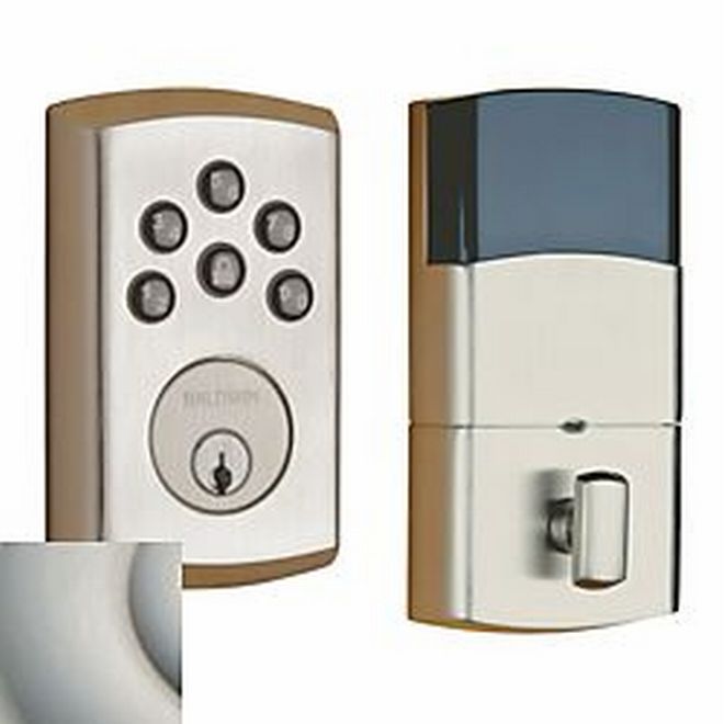 Baldwin 8285056AC1 Soho Keyless Entry Deadbolt Lifetime Satin Nickel Finish - Lifetime Satin Nickel - NA