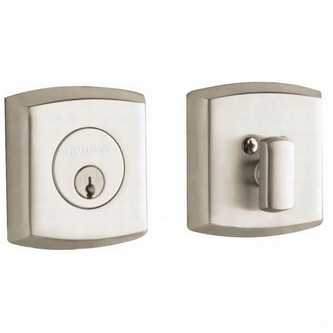 Baldwin 8285150 Soho Single Cylinder Deadbolt Satin Nickel Finish - NA - NA
