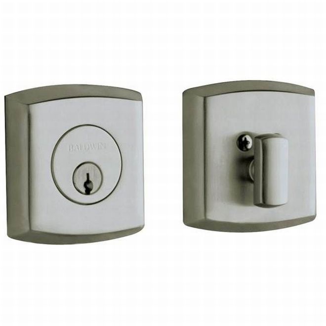 Baldwin 8285151 Soho Single Cylinder Deadbolt Antique Nickel Finish - NA - NA