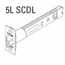 Kwikset 83014-3 5" Square Deadlatch Bright Brass Finish