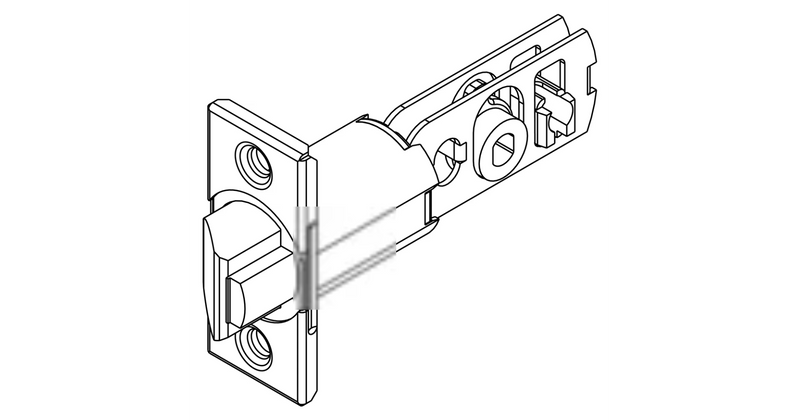 Kwikset 83277-5 2-3/8" Backset Gate Latch with Square Face Antique Brass Finish