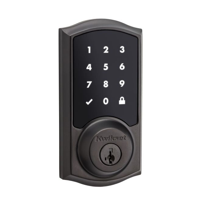 Kwikset 915TRL  Traditional Smartcode Touchpad Electronic Deadbolt SmartKey with RCAL Latch and RCS Strike