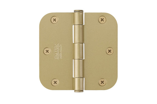 Emtek Steel, Heavy Duty, Plain Bearing Hinge with 5/8" Radius Corners
