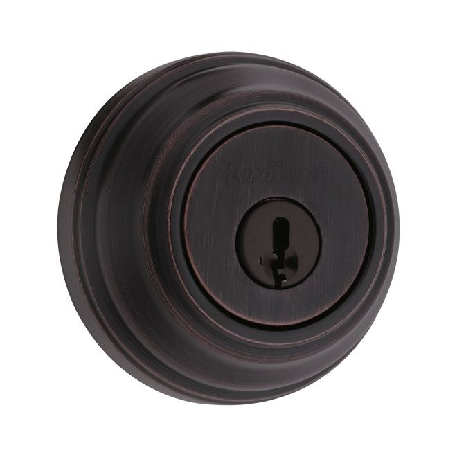 Kwikset 982  UL Single Cylinder Deadbolt SmartKey with New Chassis with RCAL Latch and RCS Strike