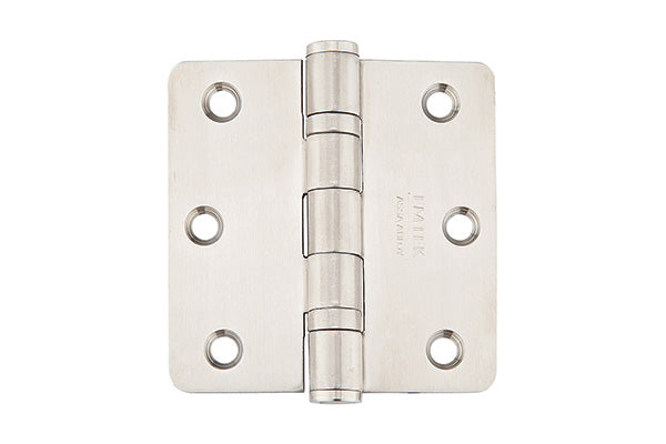 Emtek Stainless Steel Heavy Duty Ball Bearing Hinges 1/4 Radius Corner