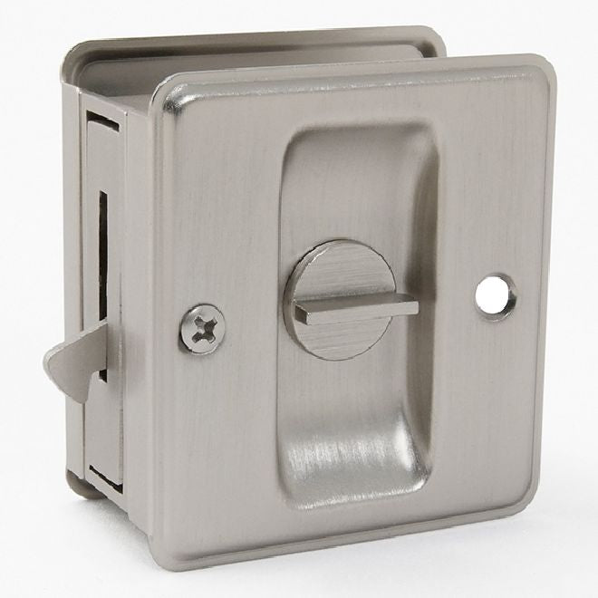 Ives 991B619 Solid Brass Privacy Sliding Door Pull Satin Nickel Finish - Satin Nickel - NA