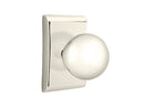 Emtek Orb Knob Concealed Fastener with Neos Rosette