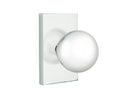 Emtek Orb Knob Concealed Fastener with Modern Rectangular Rosette