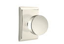 Emtek Round Knob Concealed Fastener with Neos Rosette