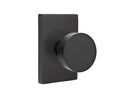 EMTEK  Round Knob with Modern Rectangular Rosette
