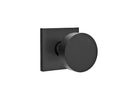 Emtek Round Knob  Concealed  Fastener with Square Rosette