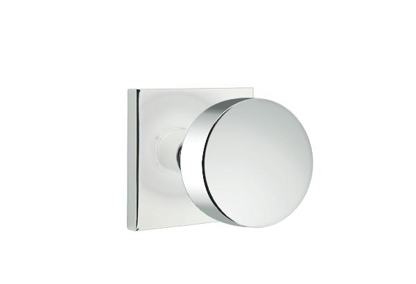 Emtek Round Knob  Concealed  Fastener with Square Rosette