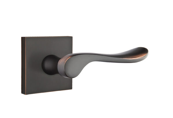 EMTEK Luzern Lever with Square  Rosette