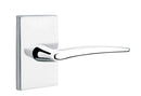 Emtek Poseidon Lever with Modern Rectangular Rosette