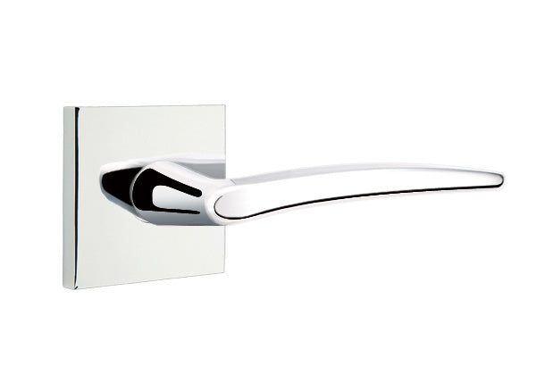 EMTEK Poseidon Lever with Square  Rosette