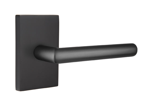 EMTEK Stuttgart Lever with Modern Rectangular Rosette