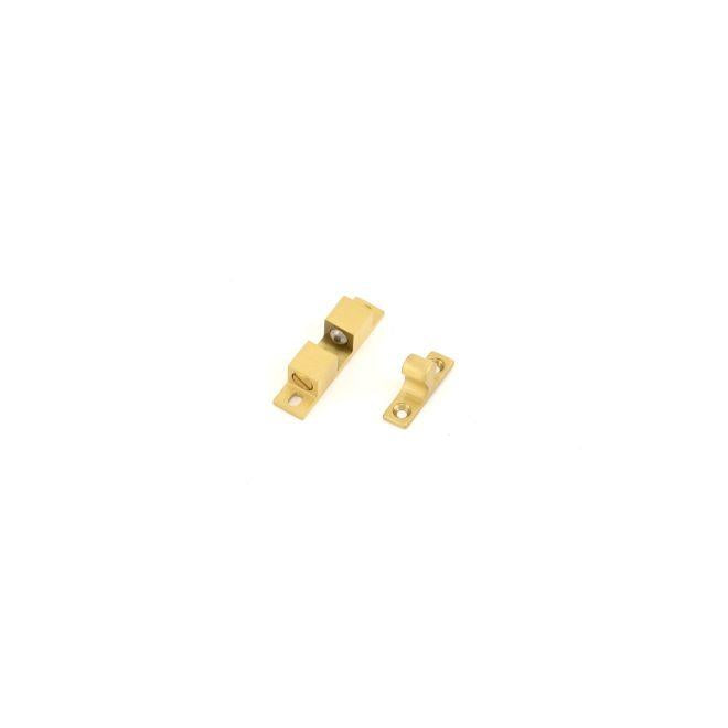Ives CL224 3 Way Ball Catch Cabinet Latch Satin Brass Finish - Satin Brass - NA