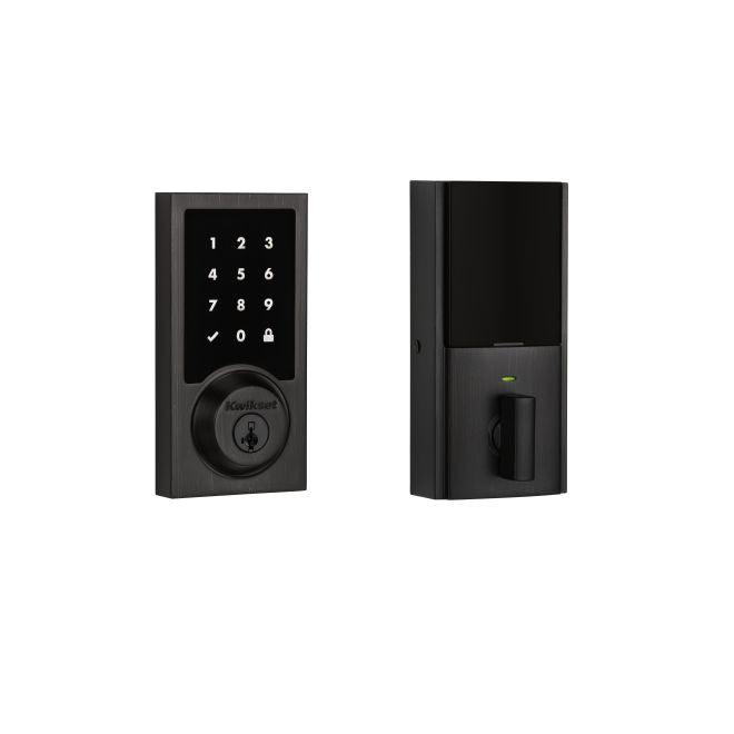 Kwikset CP915CNT Contemporary Smartcode Touchpad Electronic Deadbolt SmartKey with RCAL Latch and RCS Strike
