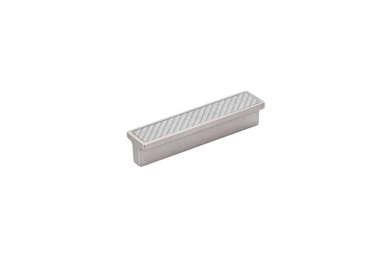 Emtek Carbon Fiber Silver Bin Pull