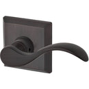Baldwin Reserve ENCURRTSR112 Entry Right Hand Curve Lever and Traditional Square Rose with 6AL Latch and Dual Strike Venetian Bronze Finish - Right Hand - Brass